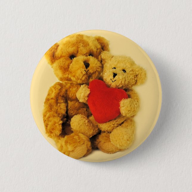 I love you 6 cm round badge (Front)