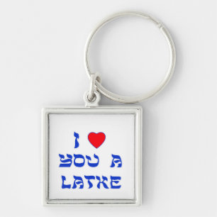 I Love You a Latke Key Ring