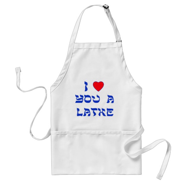 I love you a Latke Standard Apron (Front)