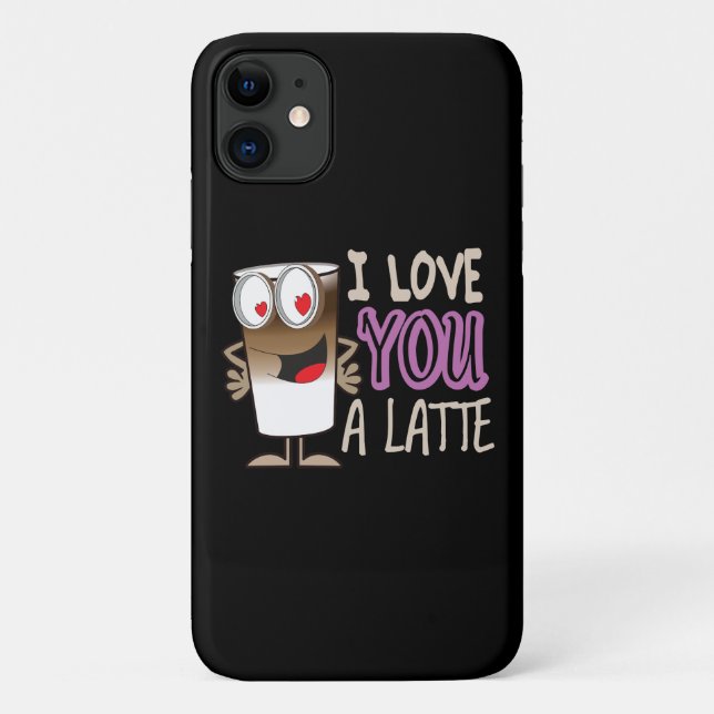 I Love You a Latte Case-Mate iPhone Case (Back)