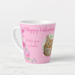 I Love You a Latte Custom Valentine From Cat Mug