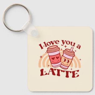 I Love You A Latte Key Ring