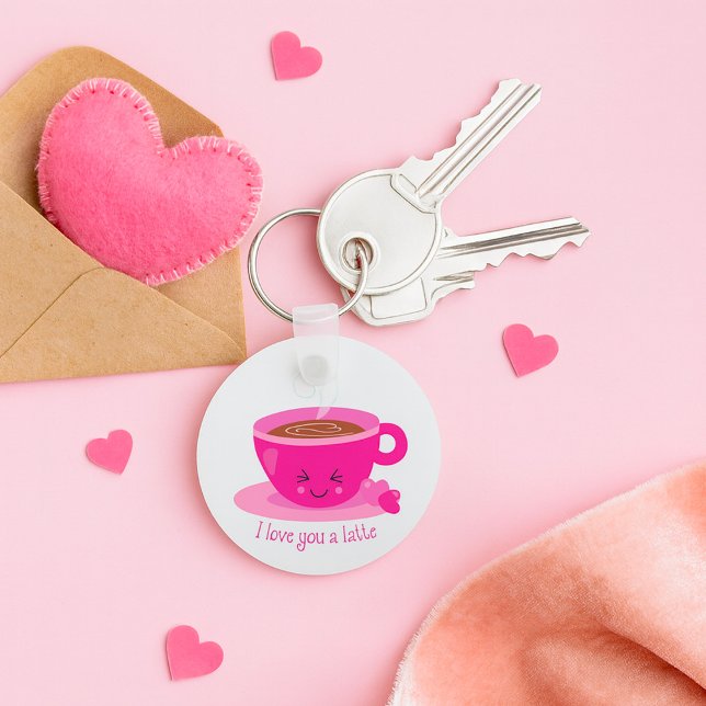 I Love You A Latte Key Ring (Creator Uploaded)