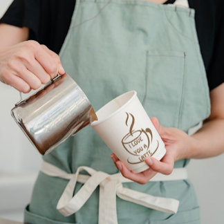 I Love you a latte romantic funny design Paper Cups