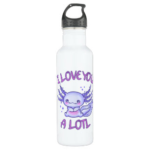 I love you a lotl Axolotl in love 710 Ml Water Bottle