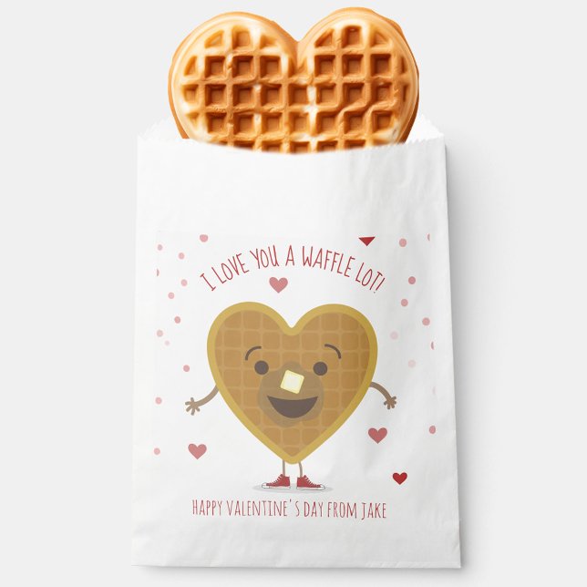 I Love You A Waffle Lot Heart Kids Valentine Favour Bag (Creator Uploaded)