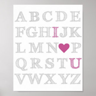 I love you ABC's Poster