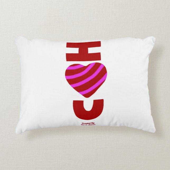 I Love You Accent Pillow (Front)