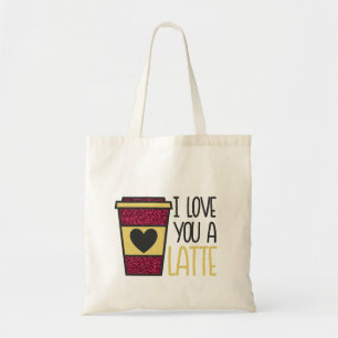 I love you Alatte Tote Bag