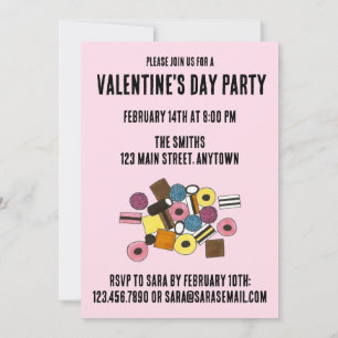I Love You Allsorts of Ways Valentine's Day Party Invitation