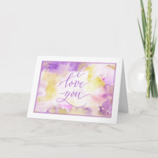 “I love you” anytime card