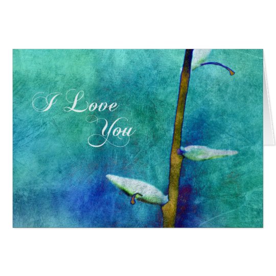 I Love You - aqua Card