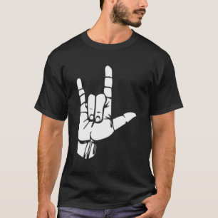 I Love You Asl American Sign Language T-Shirt