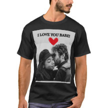 I Love You Babe Black Short-Sleeve Men's T-Shirt