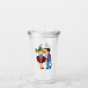 I Love You Baby - Cute Romantic Couple Love - Kiss Acrylic Tumbler