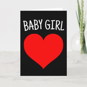 I LOVE YOU BABY GIRL ROMANTIC GREETING CARD