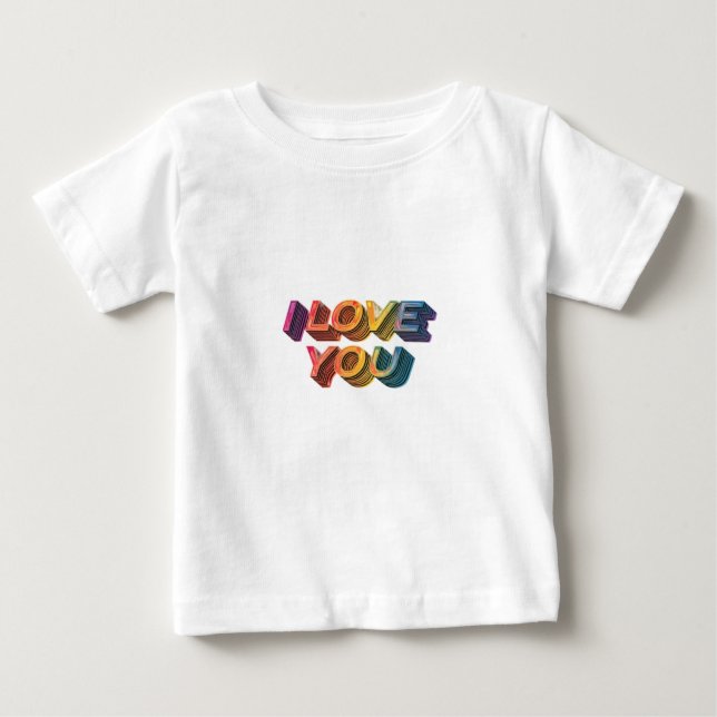"I LOVE YOU." BABY T-Shirt (Front)