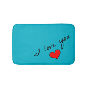 I Love You Bath Mat