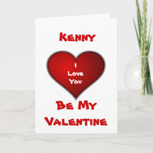 I Love You - Be My Valentine Holiday Card