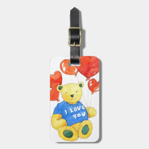 I love you bear - balloon 2011 luggage tag