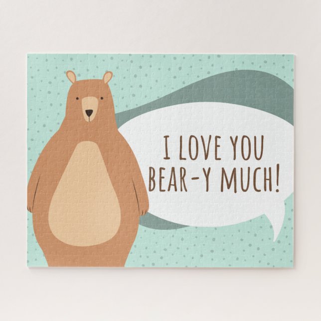 I Love You Bear-y Much Valentine's Jigsaw Puzzle (Horizontal)