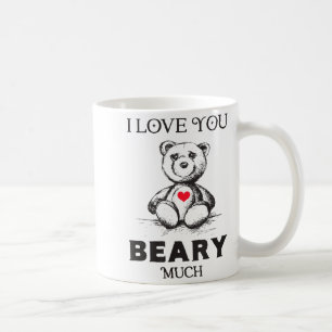 I Love You Beary Much Bear Lover Men Women Funny V Coffee Mug
