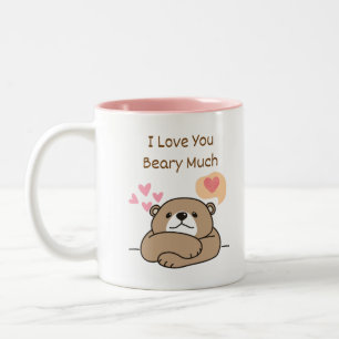 I love you beary much  Two-Tone coffee mug