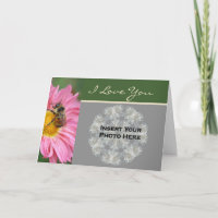 I Love You Bee On Daisy Personalised Photo 
