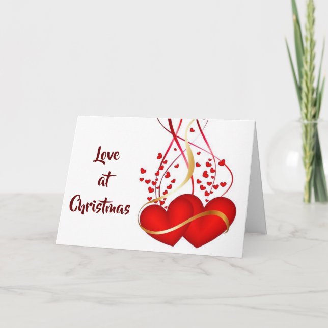 ***I LOVE YOU*** & BEING WITH YOU AT CHRISTMAS HOLIDAY CARD (Front)