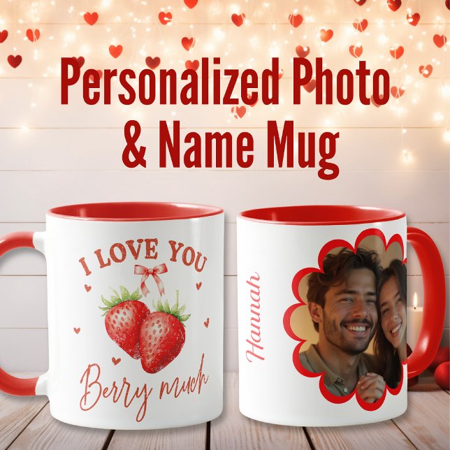 I Love You Berry Much Sweet  Valentine’s Day Mug (I Love You Berry Much Sweet Valentine’s Day Mug)