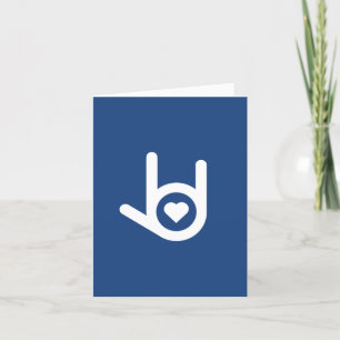 I Love You, Blue Greeting Card