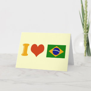 I love you Brazil Card