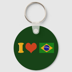 I love you Brazil Key Ring
