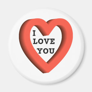 I LOVE YOU BUTTONS MAGNET