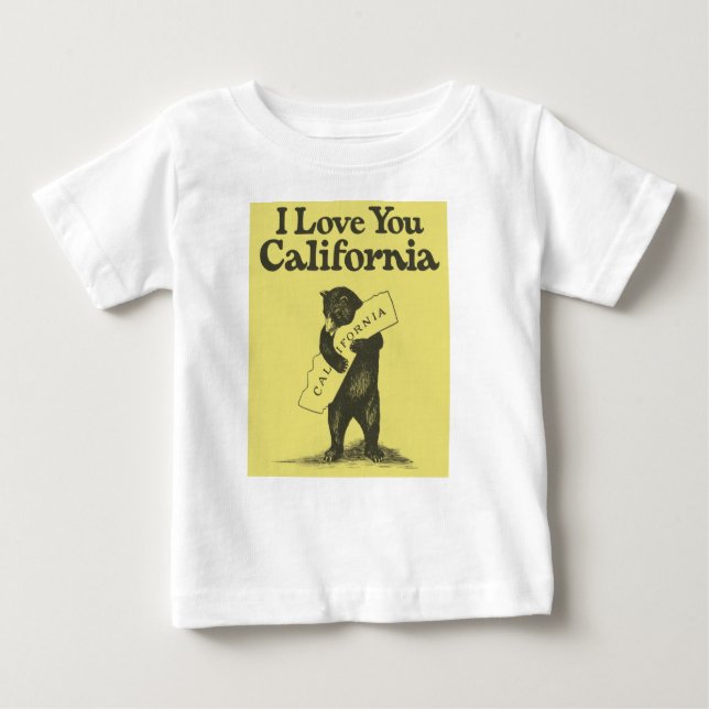 I Love You California Baby T-Shirt (Front)