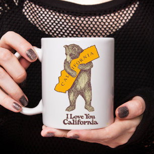 I Love You California Coffee Mug