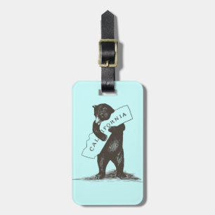 I Love You California Luggage Tag