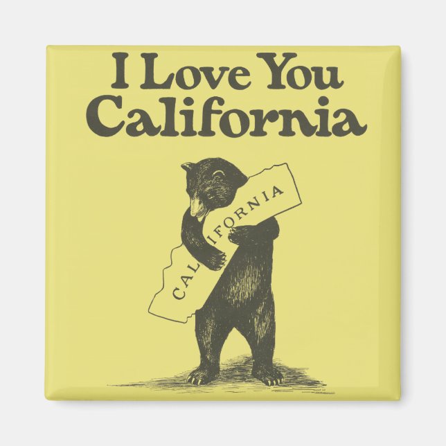 I Love You California Magnet (Front)