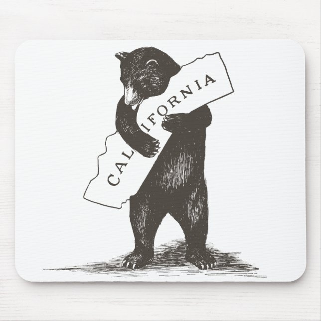 I Love You California Mouse Pad (Front)