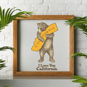 I Love You California Poster