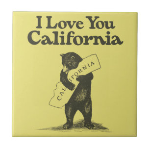 I Love You California Tile