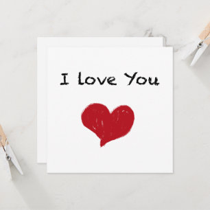“I love you” card