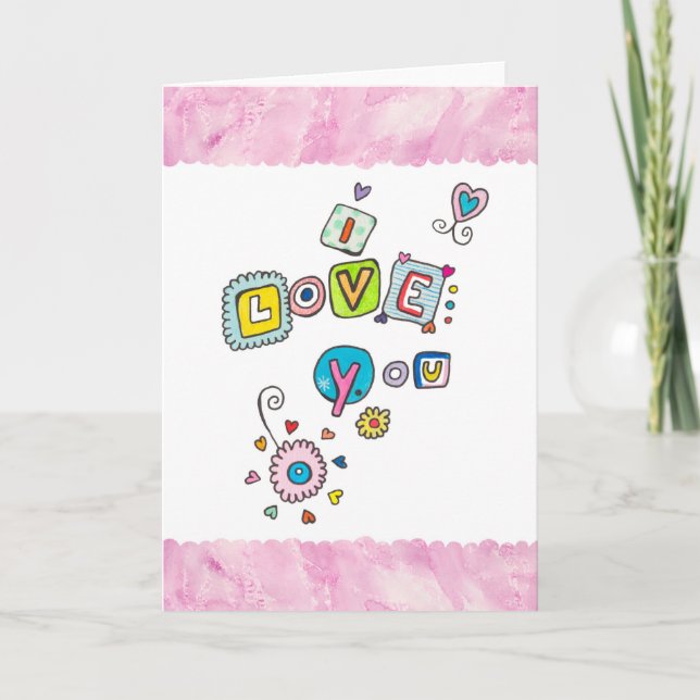 I Love You Card (Front)