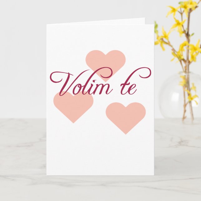 I Love You Card (Yellow Flower)