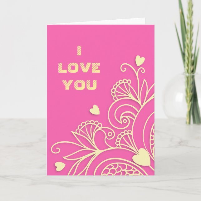 I Love You card (Front)