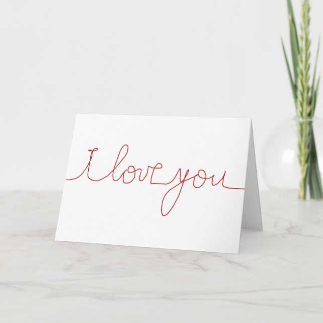 I love you card (Front)