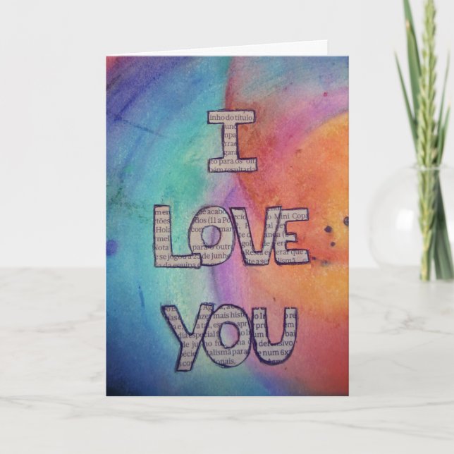 I love you card (Front)