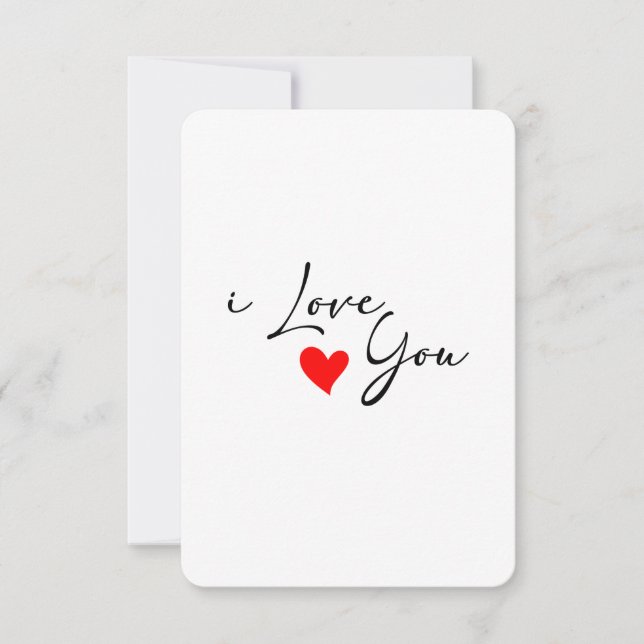 I love you Card (Front)