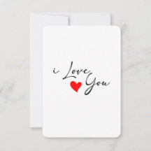 I love you Card