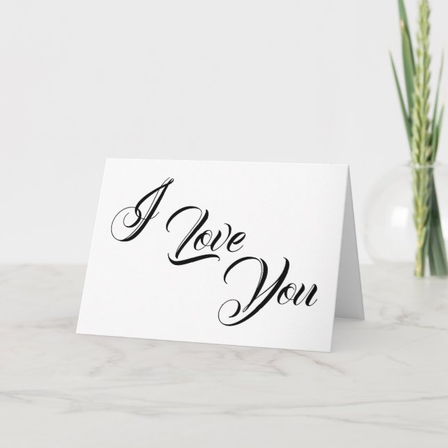 I Love You, card (Front)